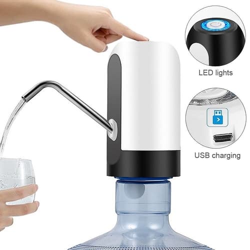 Bombinha Automática para galão de água recarregável USB