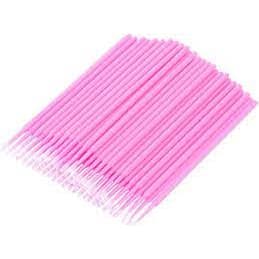 100 Microbrush Cotonete Alongamento Cílios Sobrancelhas