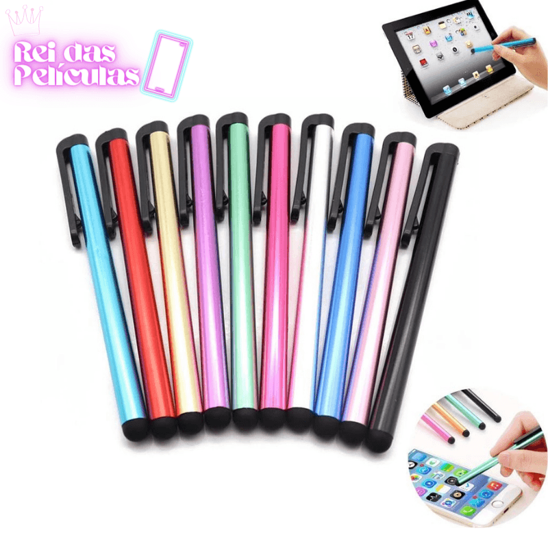 Caneta Touch Screen Stylus Celular Tablet Universal Multicoloridas Alta Qualidade Pronta Entrega