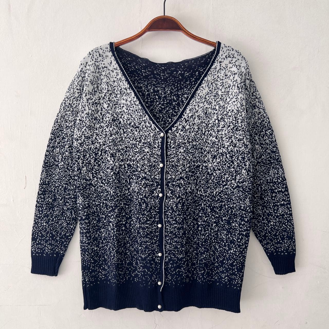 Cardigan plus size trico plus com botão
