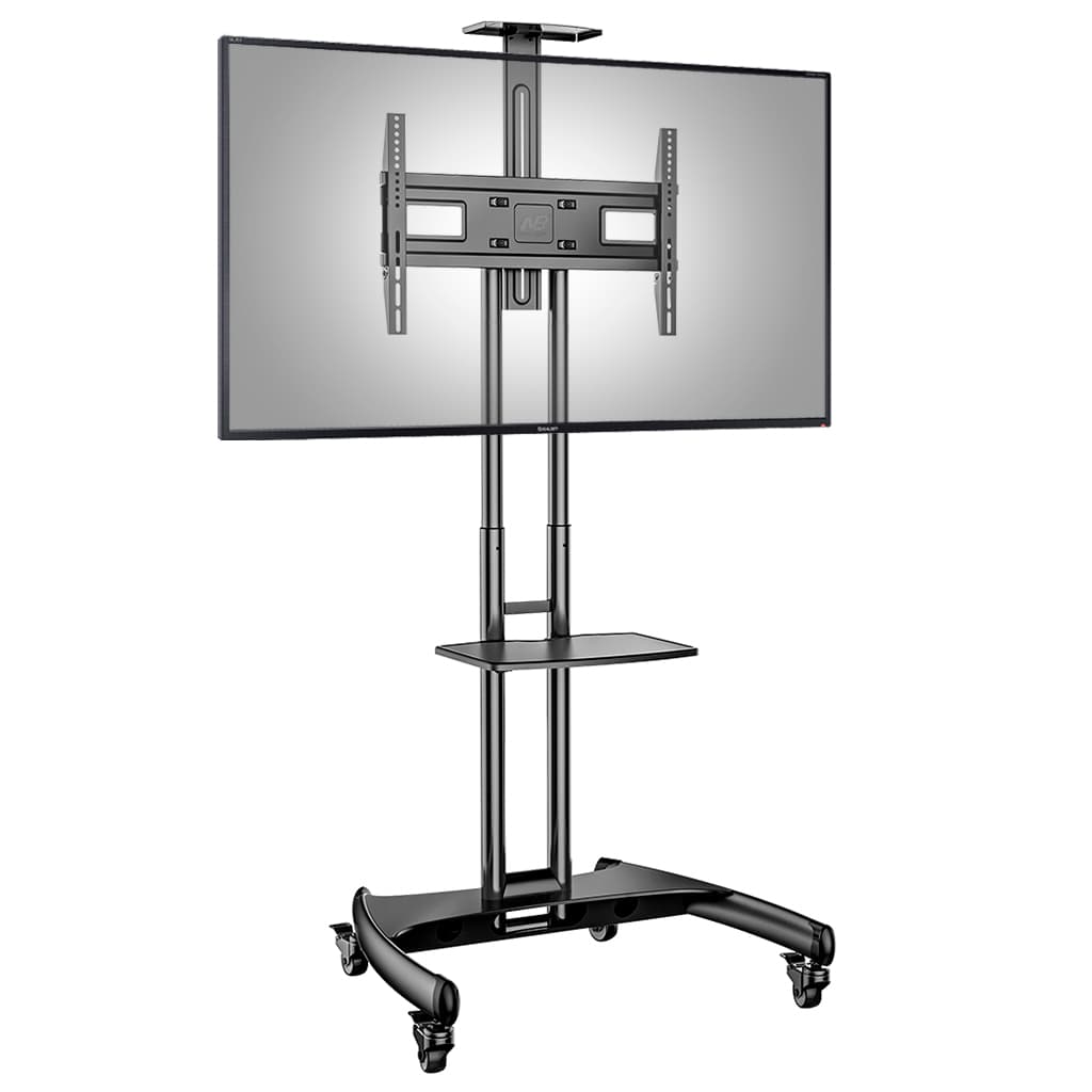 Pedestal Móvel Para TV 32 a 75 Polegadas com Bandeja para Webcam AVA1600-60-1P NB