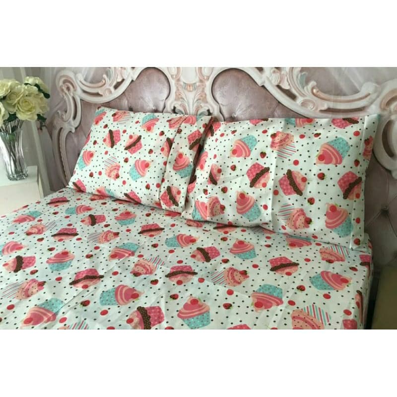 PAR DE FRONHA ESTAMPADO CUPCAKE