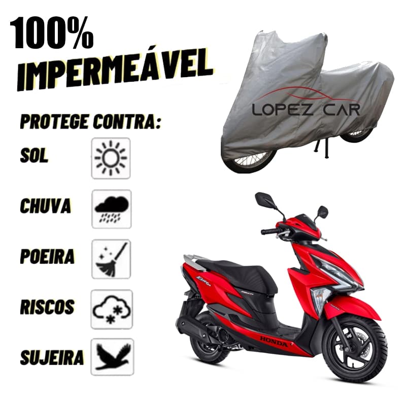 Capa Cobrir Moto ELITE Impermeável Protege Sol Chuva Poeira