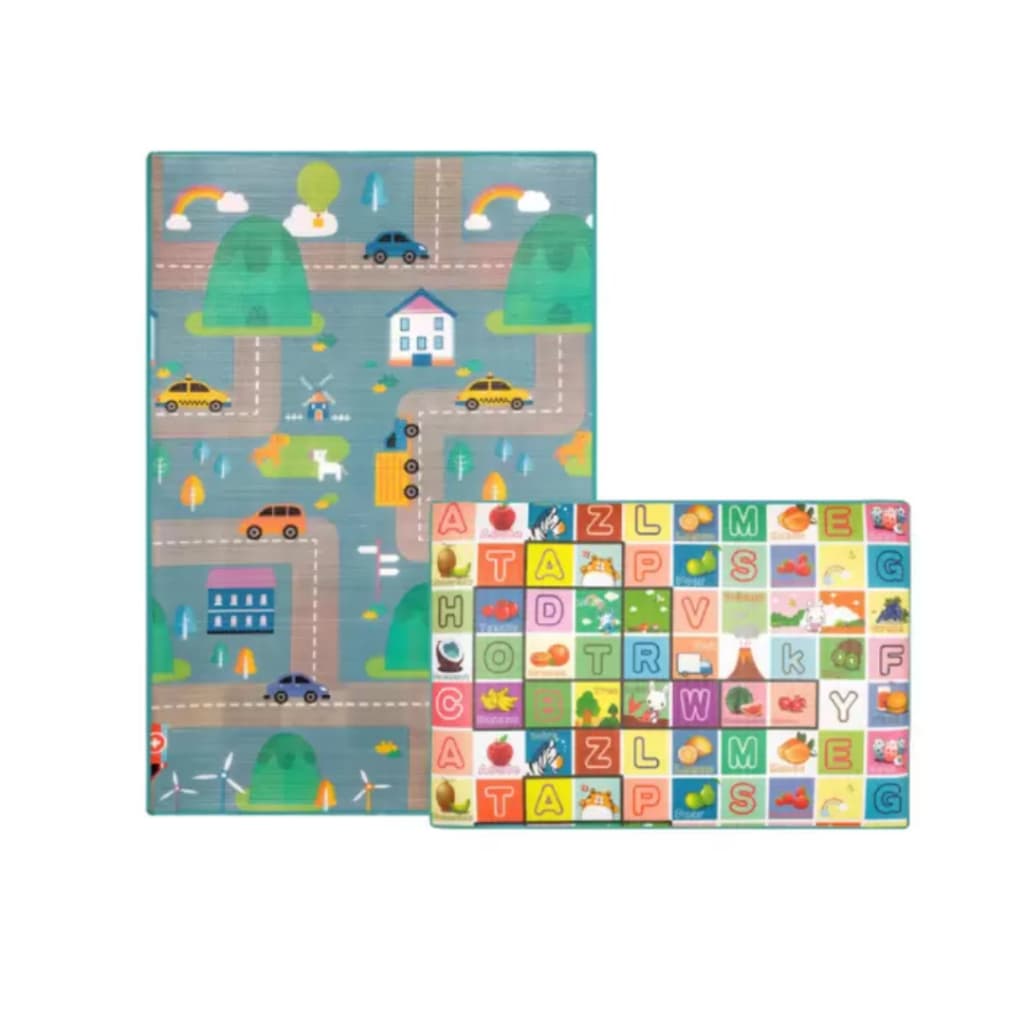 Tapete Infantil De Atividades Dupla Face Impermeável – ABC Carros Ibimboo