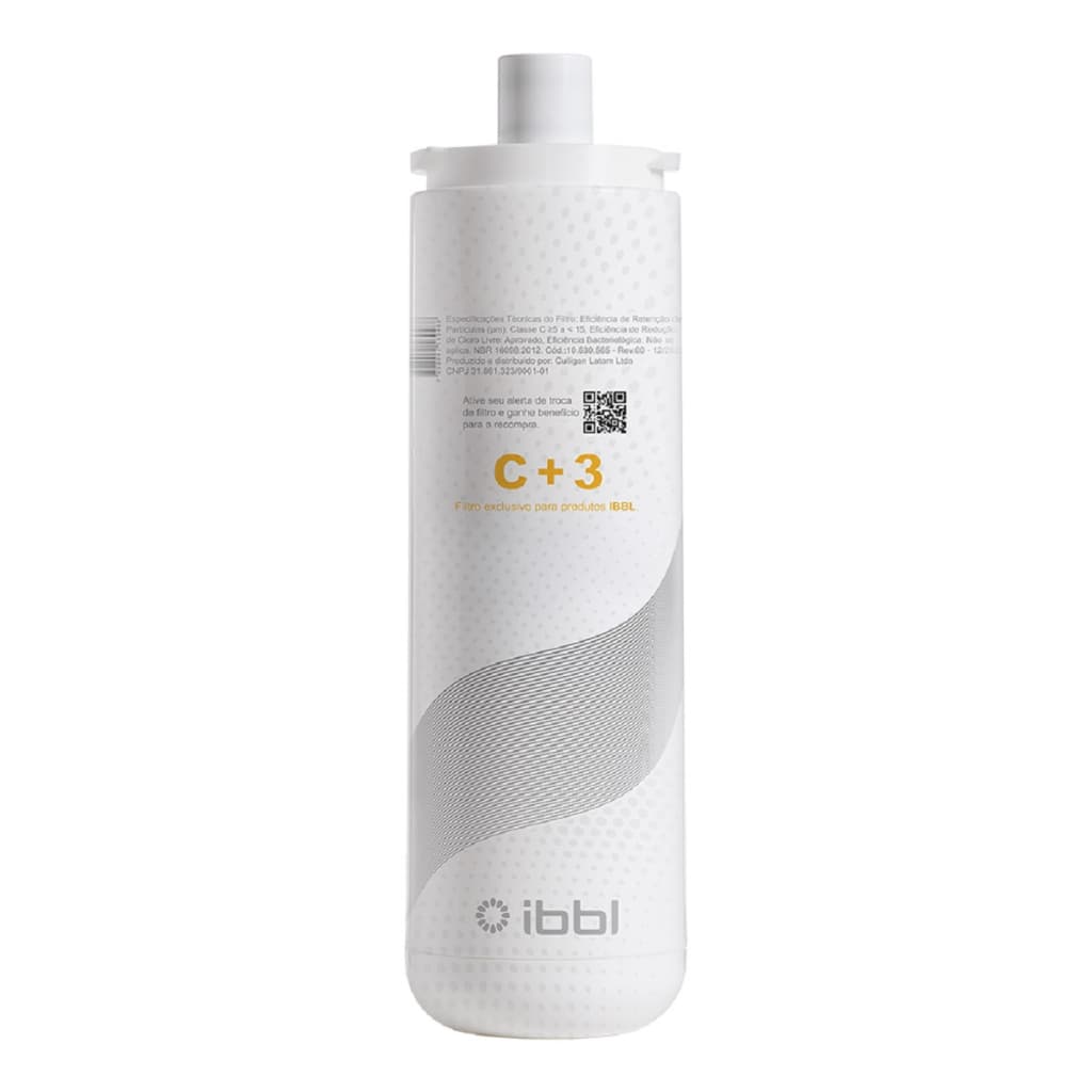 Refil C+3 Natural Filtro Purificador De Água Ibbl. Fr600