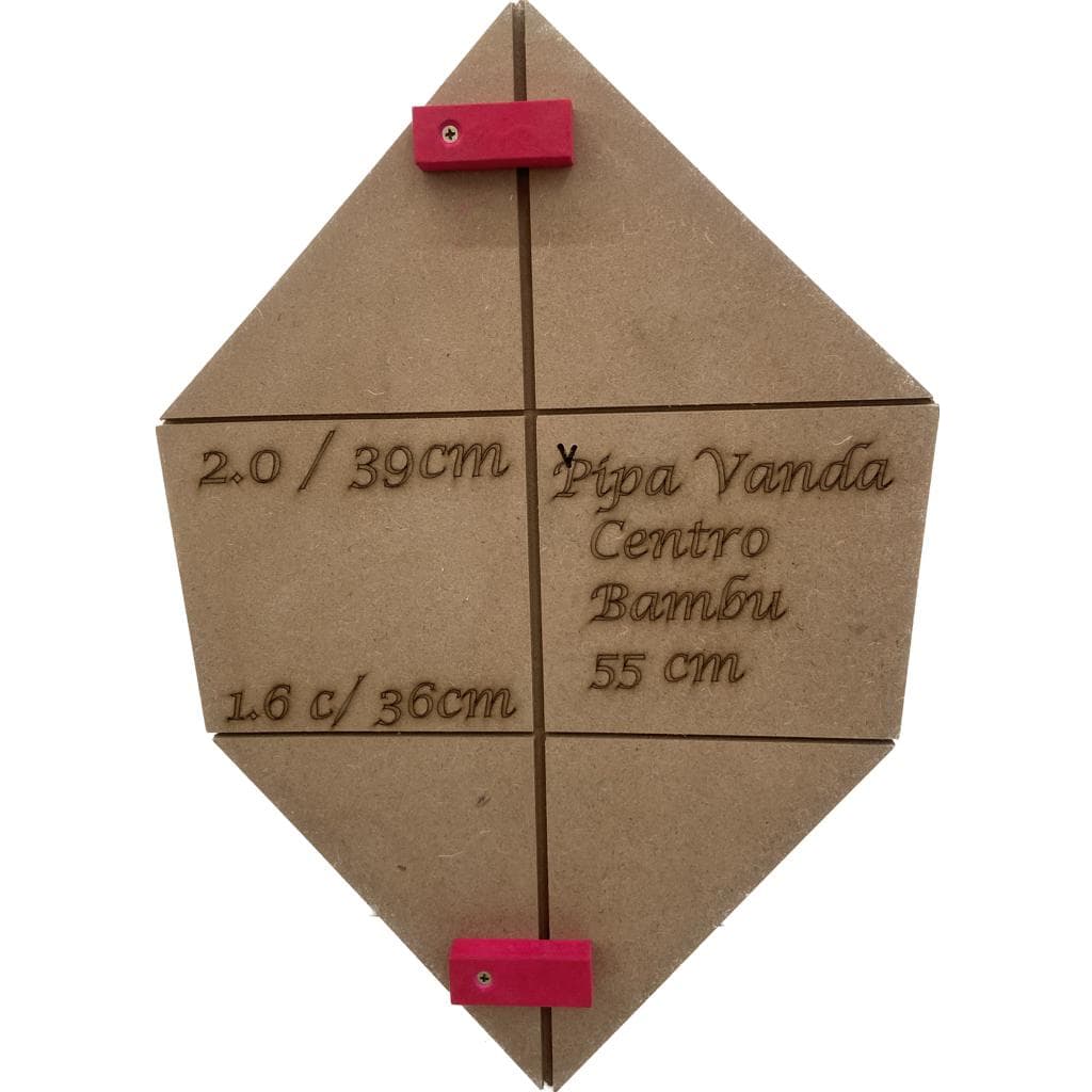 Gabarito De Madeira Para Confecção De Pipa Vanda 55 Cm