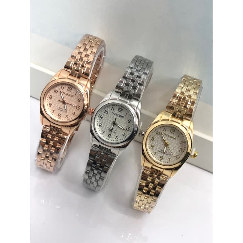 Rel贸gio Feminino A Prova D'谩gua Dourado Rose