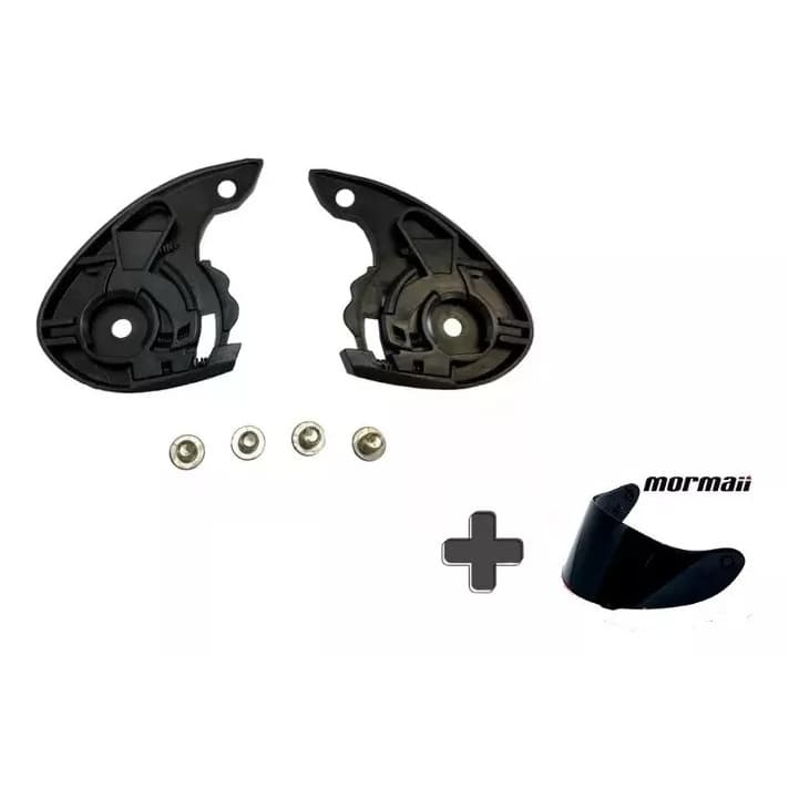 Kit Reparo Fixação Viseira Capacete M1 + Viseira Fumê