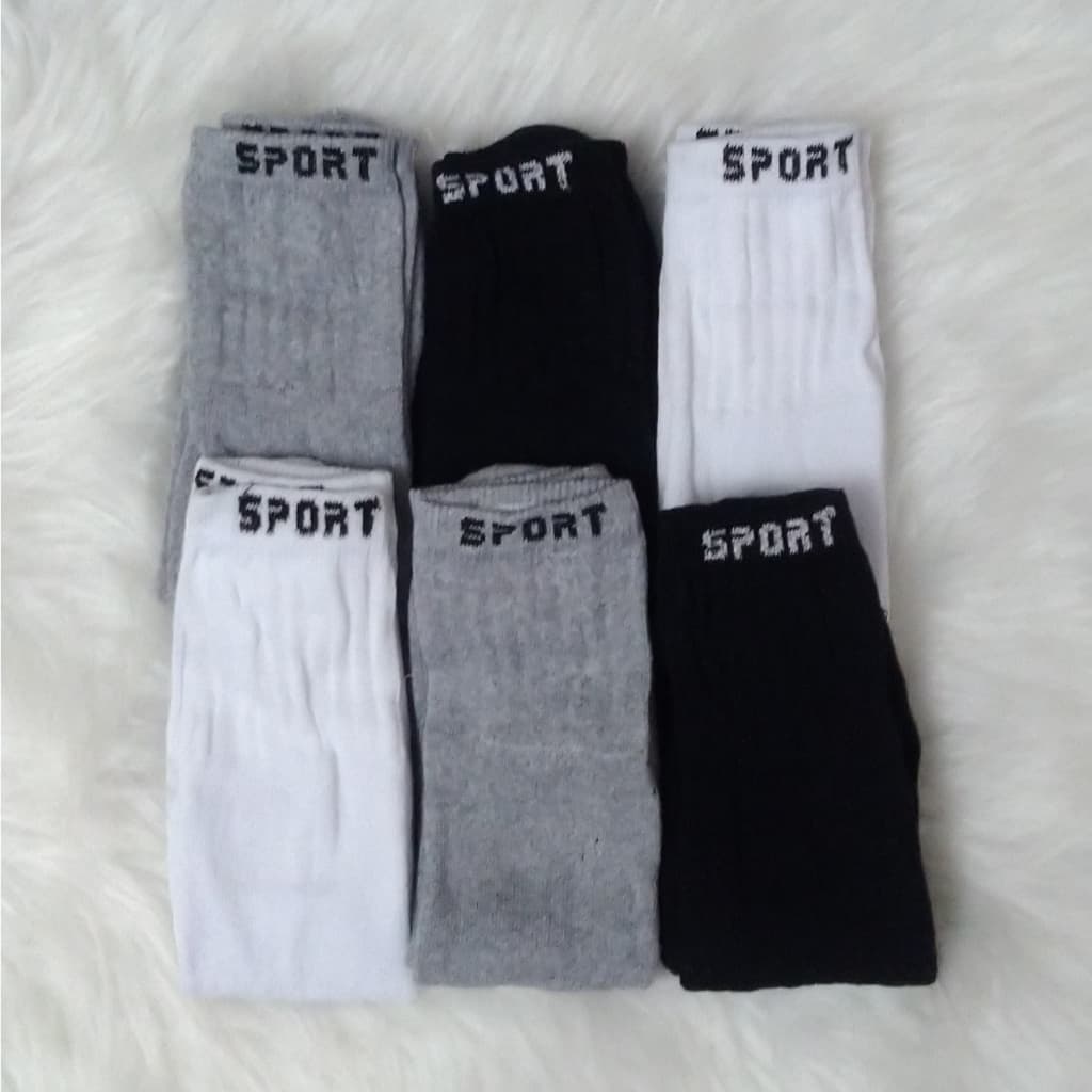 kit 6 Pares Meias Masculina Cano Alto Sport