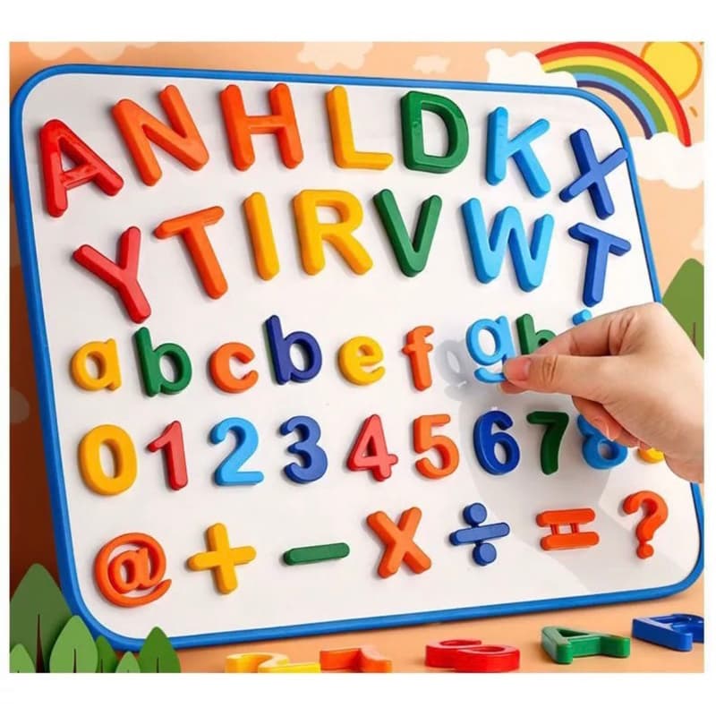 LETRAS ALFABETO MAGNETICO EDUCATIVO INFANTIL 26 PEÇAS/37 PEÇAS