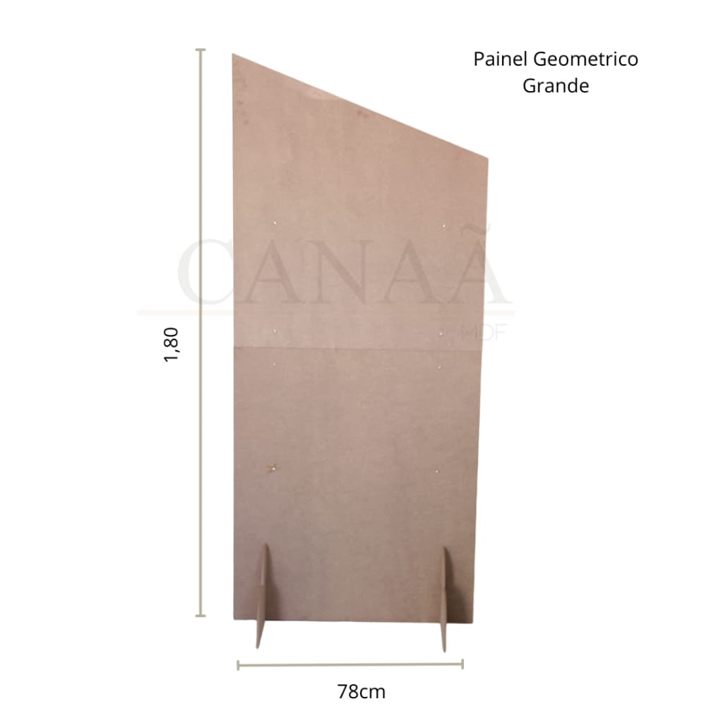 Painel em MDF com ponta geométrico grande, medio ou pequeno