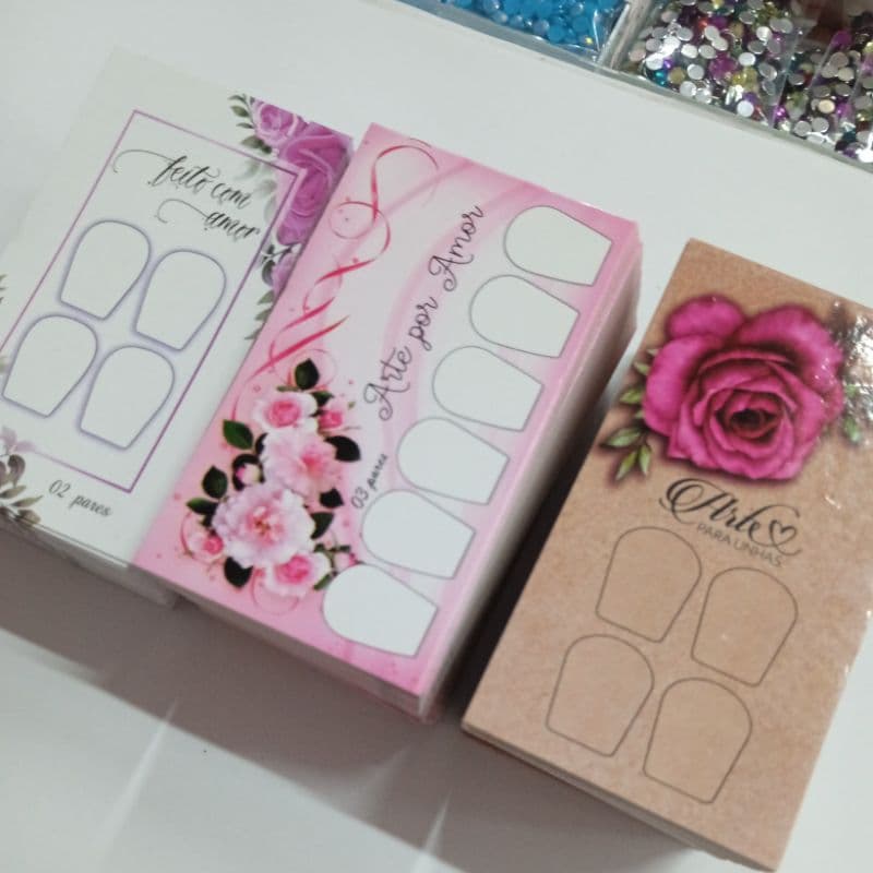 100 cartão 2pares 3 pares ou 4 pares  grande com embalagem adesivada