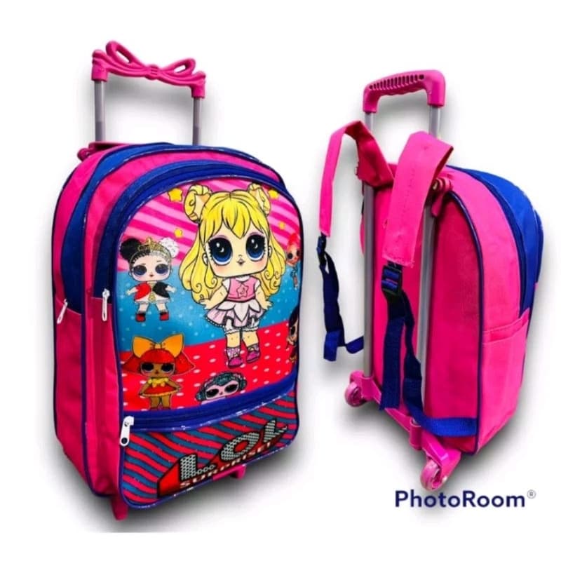 Mochila Infantil de Rodinha da Lol Grande