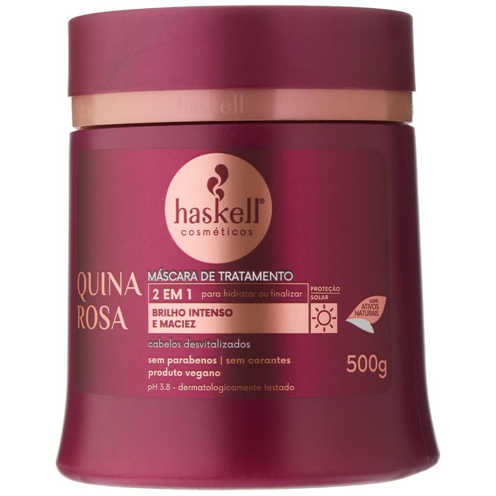 Máscara quina rosa 500g haskell
