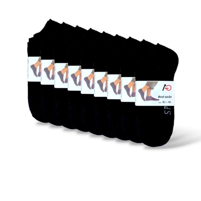 Kit 12 Pares de Meia Soquete Sport Lisas e Estampadas Unissex Adulto meia esportiva de academia cor Preta ou Branca meia masculina meia feminina meia de algodão
