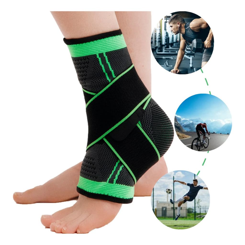 Tornozeleira Ortopedica Compressão Estabilizadora Elastica Esportes Futebol Cross Fit Basket Volei