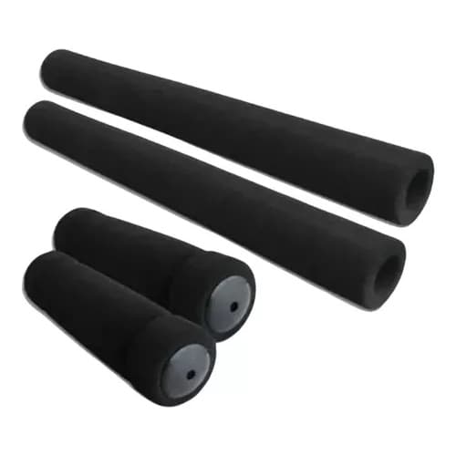 Manopla Beach Espuma P/ Guidão Preto - Vermelho - Azul Tubete Bike Ou Moto