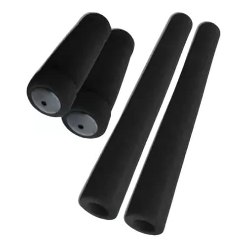 Manopla Beach Espuma P/ Guidão Preto - Azul - Vermelho  Tubete Bike Ou Moto