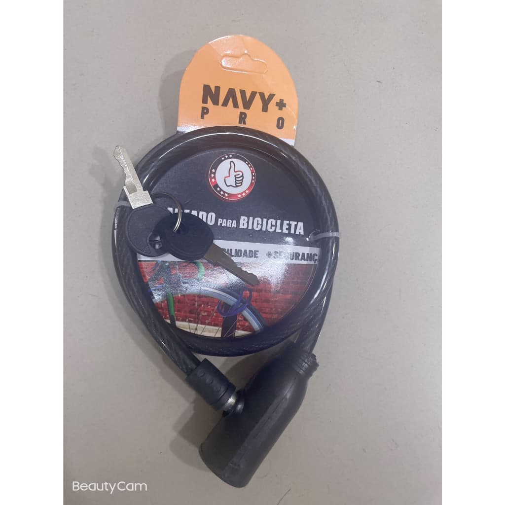 Cadeado Para Bicicleta Corrente Com Chave Bike, Moto, portao