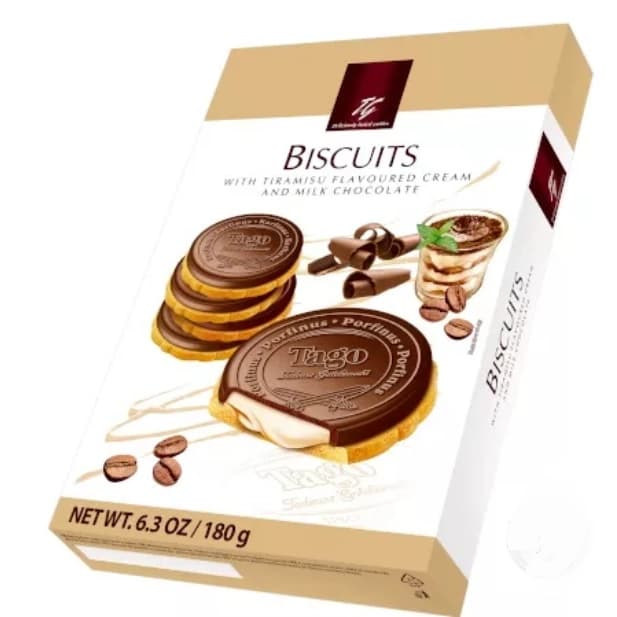 Biscoito Polonês Tago Biscuits Recheio Tiramissu 180g
