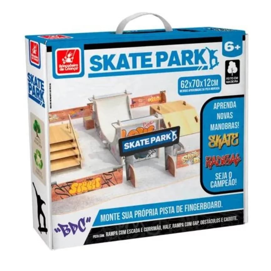 Pista Skate de Dedo Rampa Skate Manual Radical Obstáculos