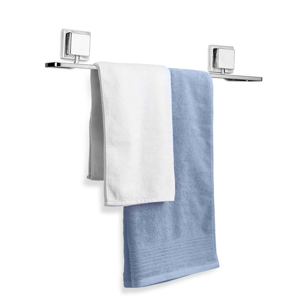 Suporte Porta Toalha De Banho Toalheiro 50cm Banheiro Sem Furo Fixação 3m Cromado