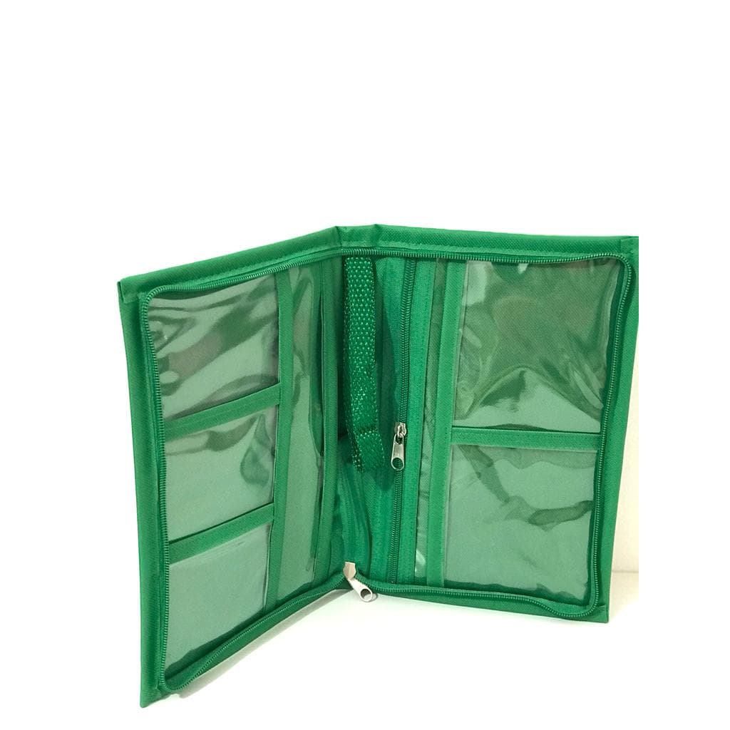 PORTA CADERNETA MULTIUSO IMPERMEÁVEL COM 7 COMPARTIMENTOS