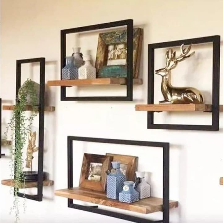 Prateleira Flutuante Nicho Estilo Industrial peças Decorativas envio rapido