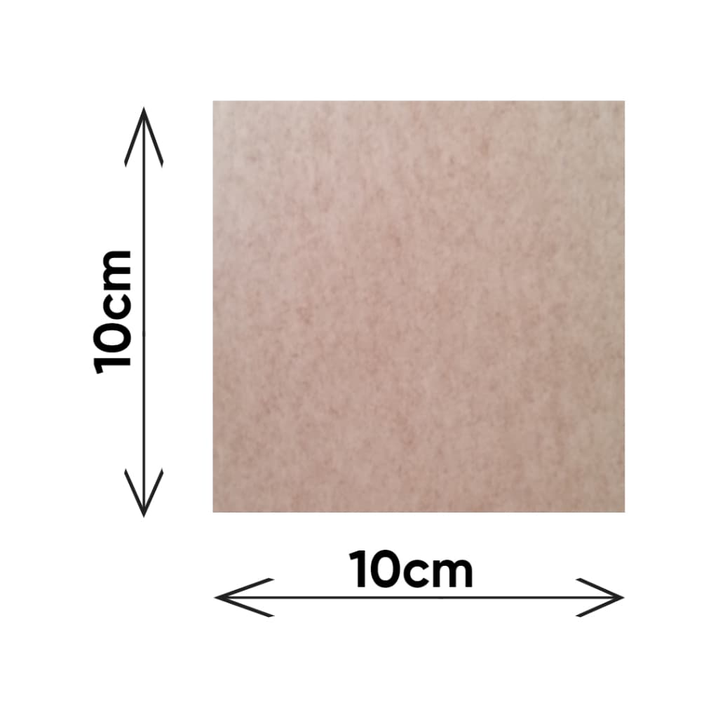 Chapa Mdf Cru 3mm Placa 10x10 cm - 50 unidades