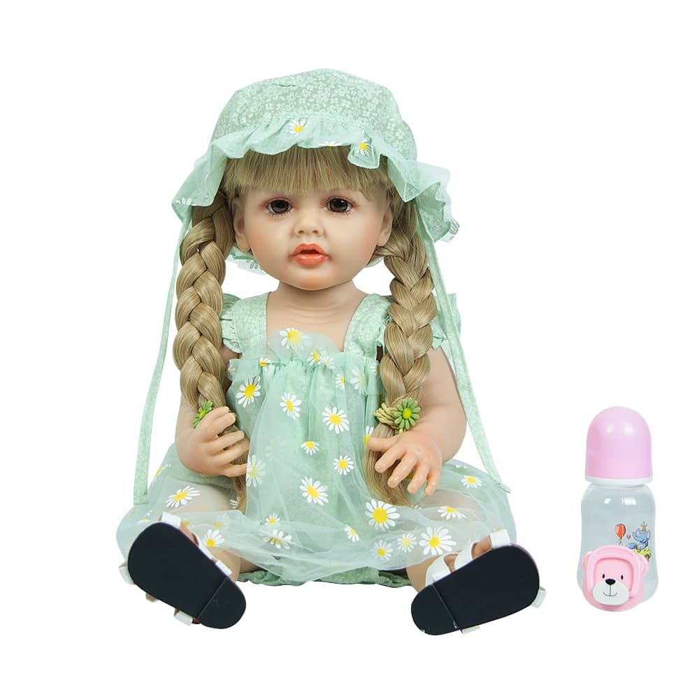 Bebe Reborn Menina Boneca 100% Silicone - Luna drikakids