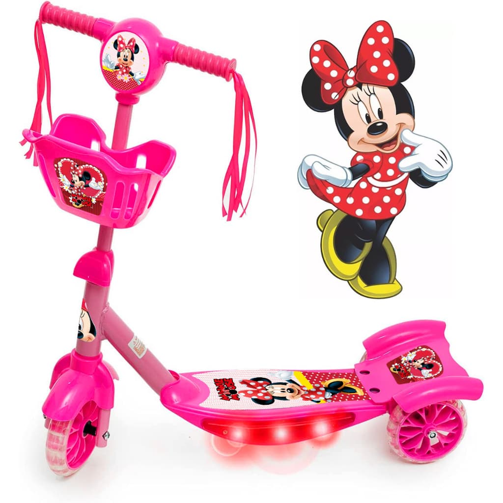 Patinete Musical 3 Rodas Infantil Cesta E Luzes Vários Modelos Lindos Novidade