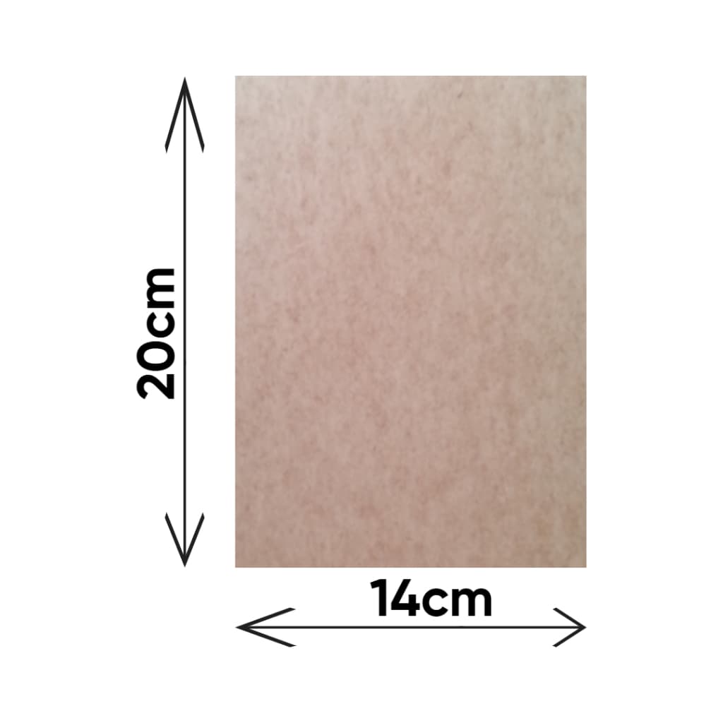 Chapa Mdf Cru 3mm Placa 14X20 cm - 50 unidades