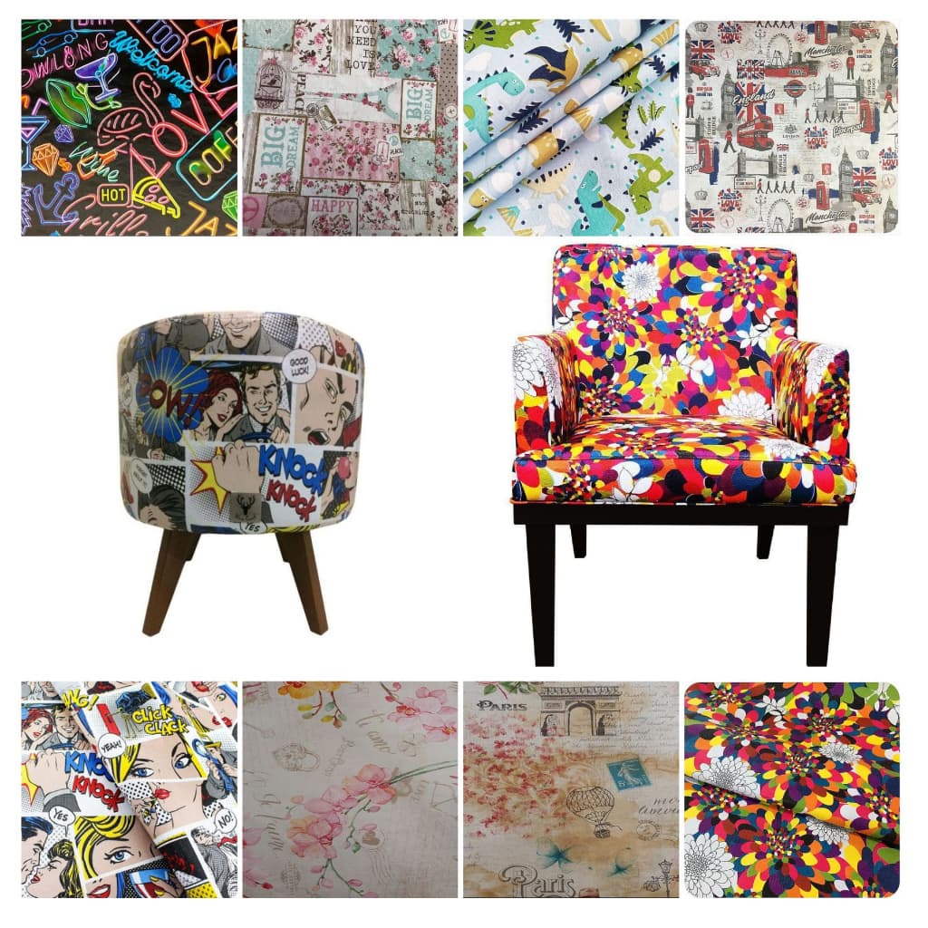 1 metro de Corino Courino PVC Estampado impermeável - Varias estampas Oferta