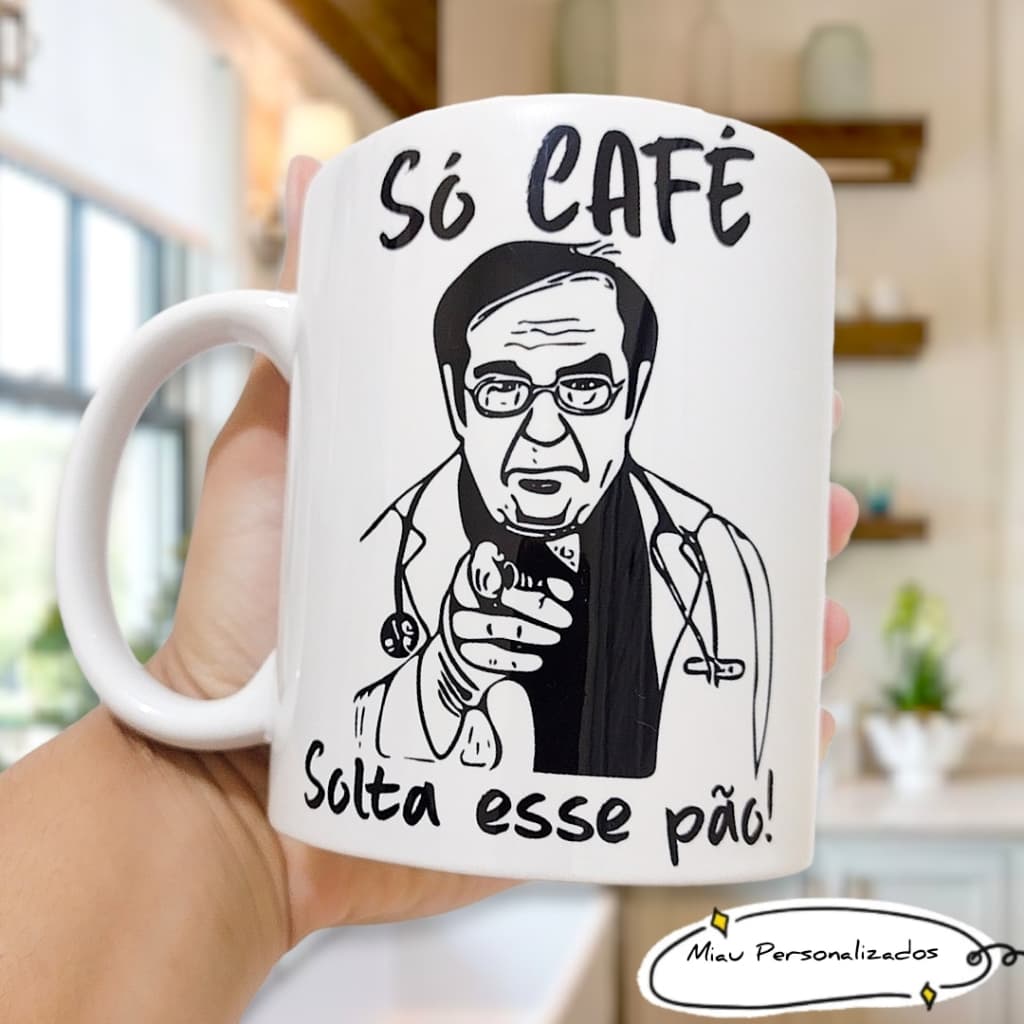 Caneca Porcelana Personalizada Dr Now (Só Café)