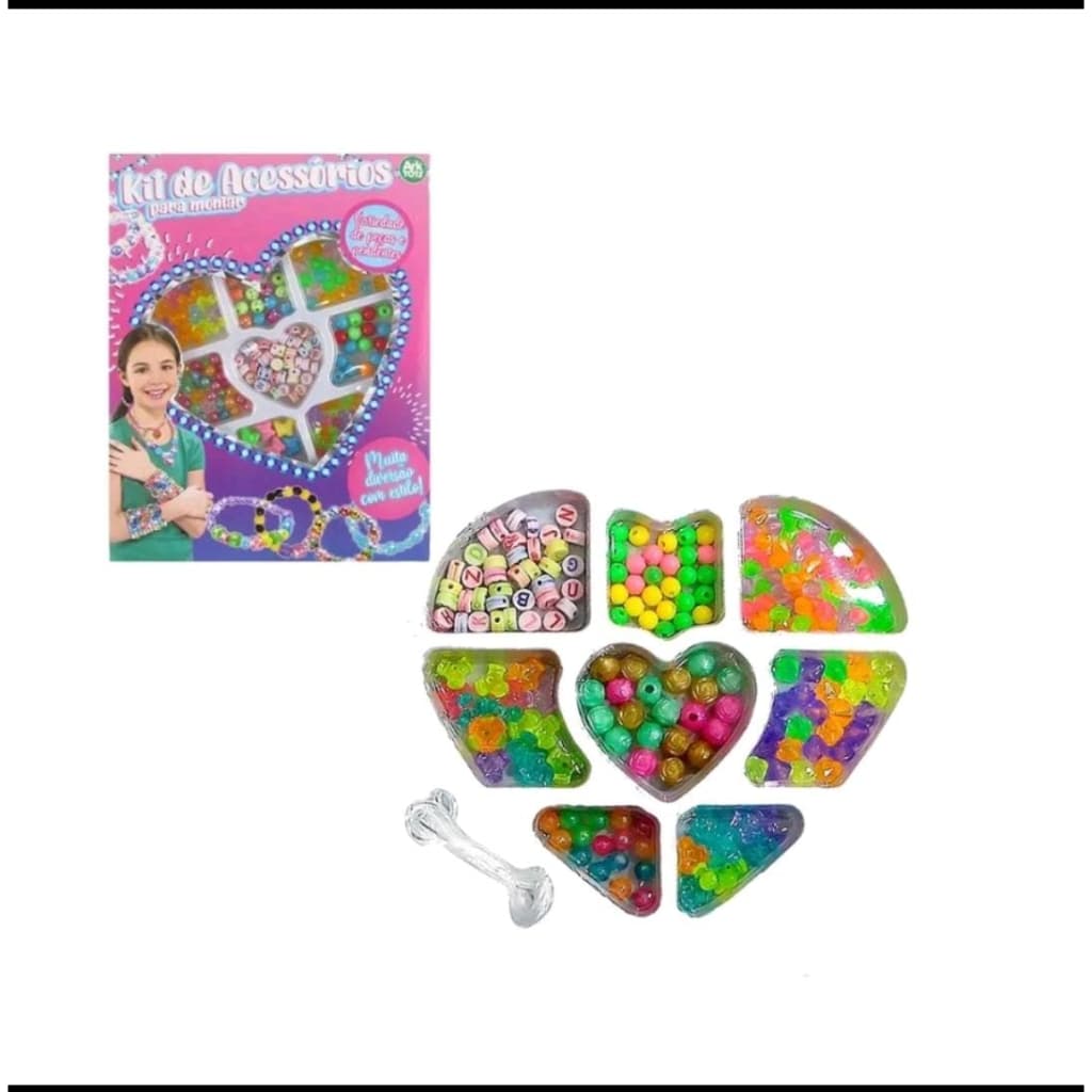 Kit colorido Miçanga Infantil Para Pulseira