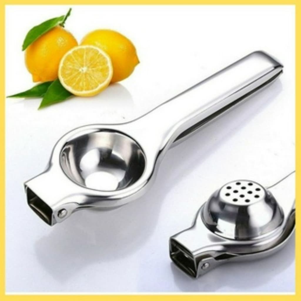 Espremedor de Limão em Aço Inox Resistente De Limao Suco Inox Reforçado Manual Espremedor de laranja