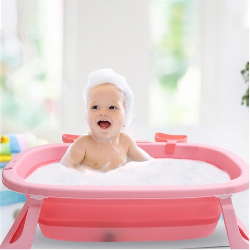 Banheira De Bebê Recém Nascido Infantil Dobrável Retrátil Infantil Vitoriana