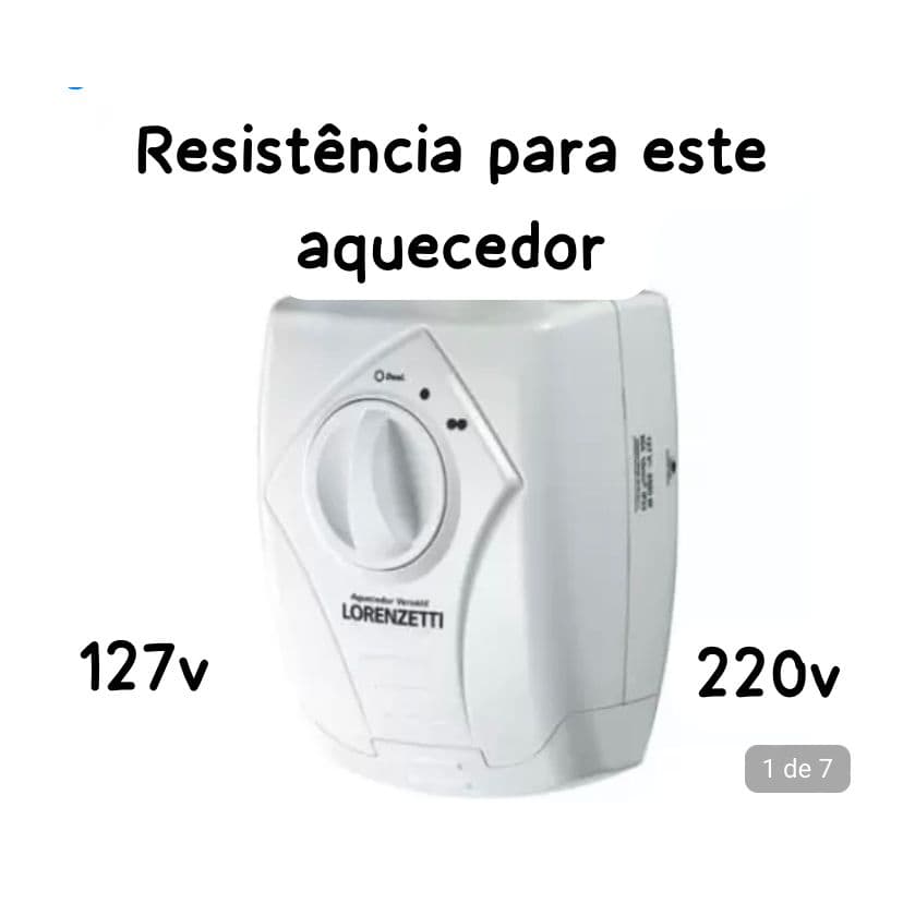 Resistência do aquecedor Versátil 127 ou 220 Original Lorenzetti
