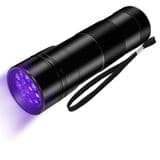 Mini Lanterna Luz Ultra Violeta Com 9 Led Portátil Camping - Carpri(acompanha 3 pilhas)