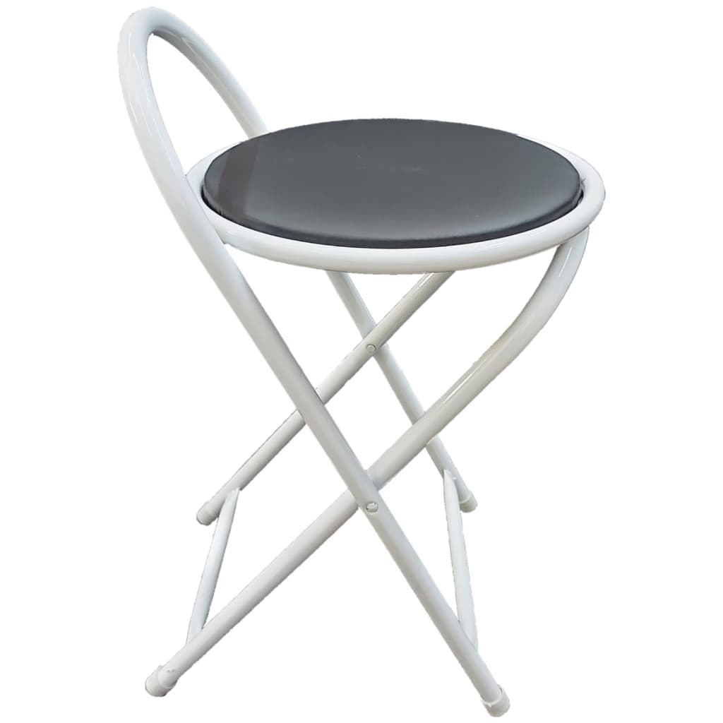 Banco Baixo Dobrável Articulavel e Compacto com 50 cm Altura Branco