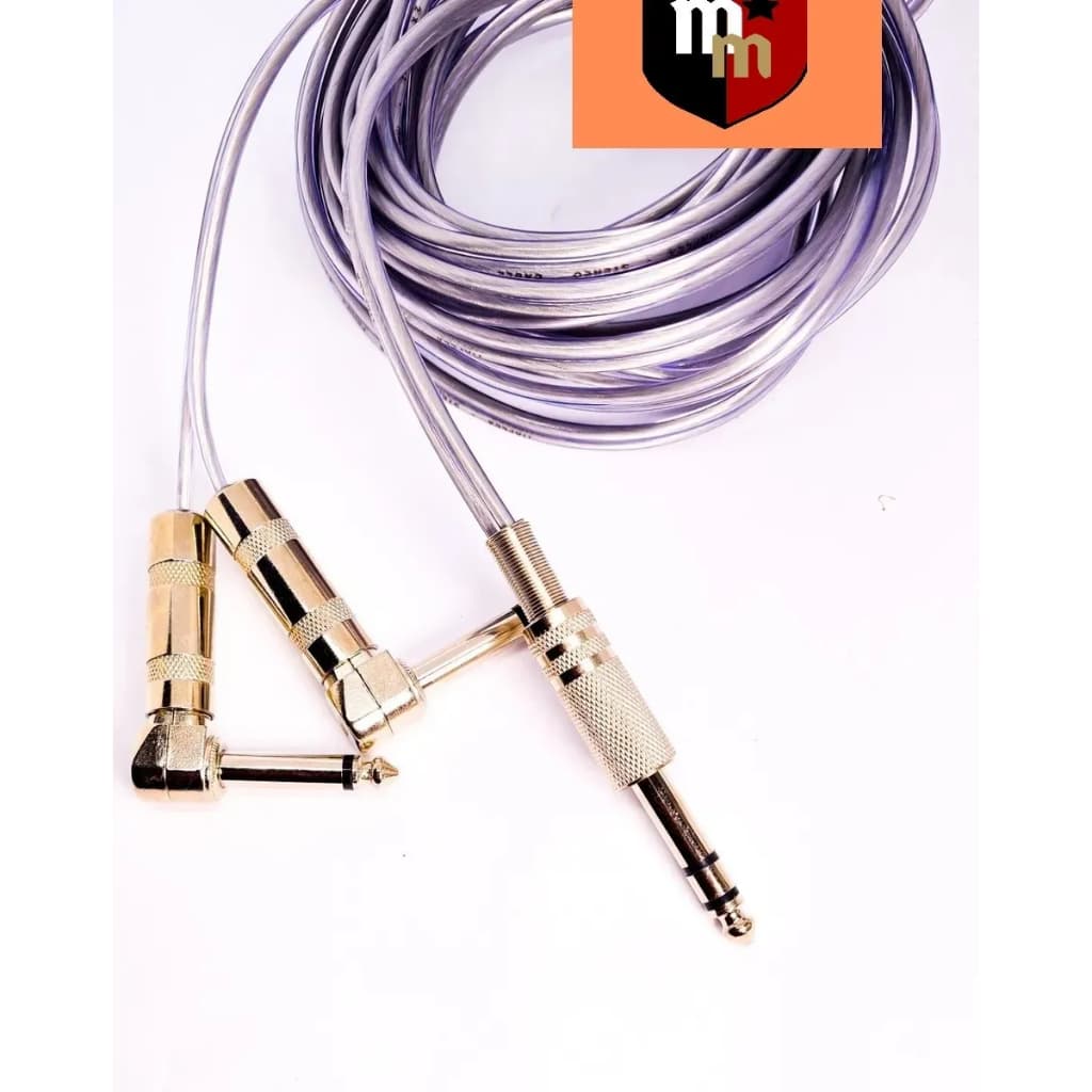 Cabo P10 Splitter Em Y 1p10st P/ 2 P10 Mono 90 Graus 3metros