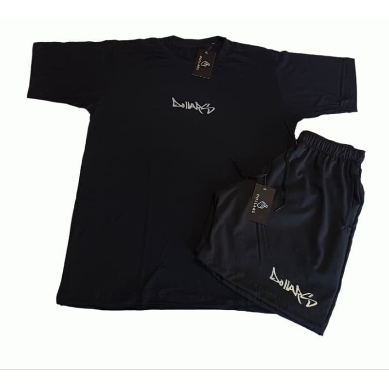CAMISETA E BERMUDA DOLLARS STREETWEAR SWAG UNISSEX VERÃO PRAIA LANÇAMENTO