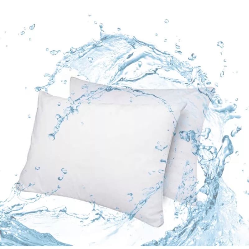 kit 6 Capas de travesseiro Anti- ácaro impermeável c/ zíper - branco  70x50 Promoção