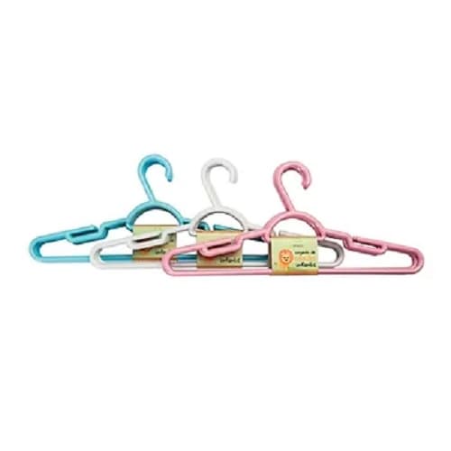 Cabide Infantil C/ 4 Unidades Plástico Roupas Bebe Criança Sortida