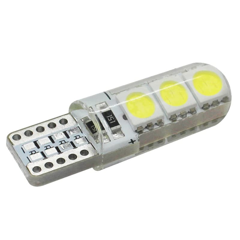 Par Pingo T10 6 Leds com Proteção de Silicone Lanterna Farolete