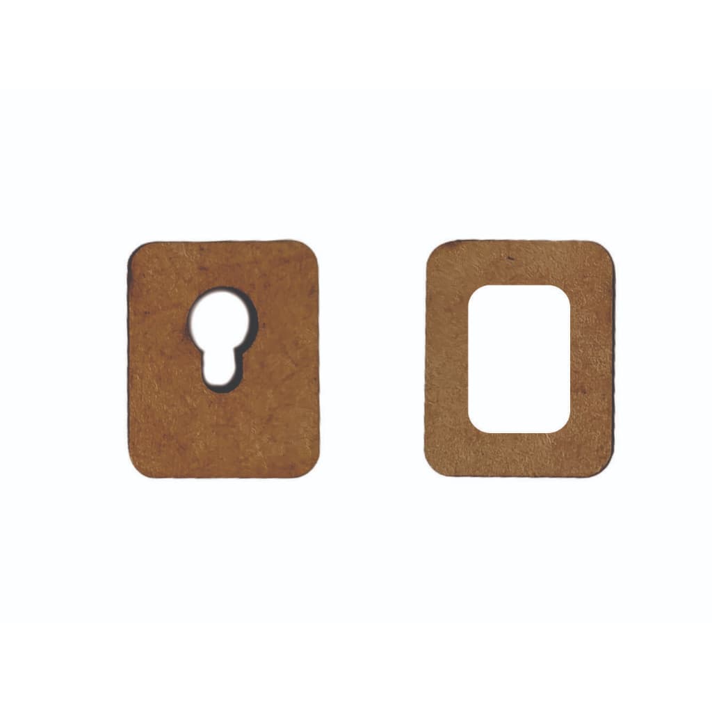 Ganchos 2,5X2cm P/ Prender Mandala ou Quadro MDF Cru Modelo Com Furo Pacote 50 Pares