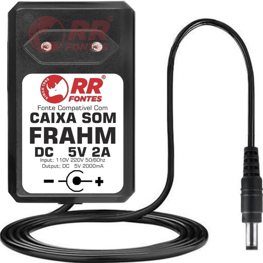 Fonte Carregador DC 5V 2A Para Caixa Amplificada Frahm