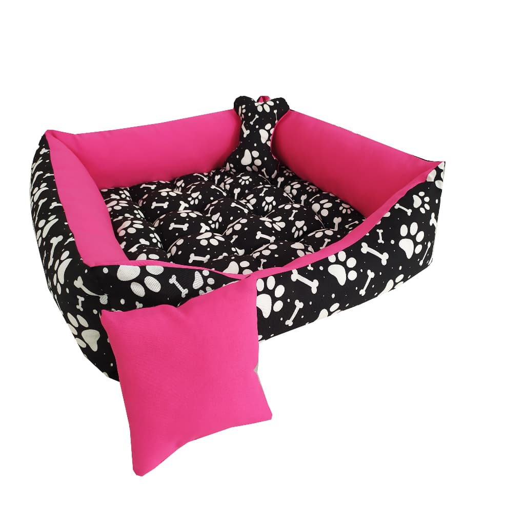 Cama Para Cachorro 60x60 Ideal Para Shistizu / Ilhassa / Poodle / Yorkshare Acompanha almofadinhas