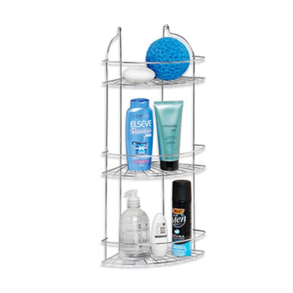 Porta Shampoo Cantoneira Suporte Tripla Para Banheiro Prática e Resistente