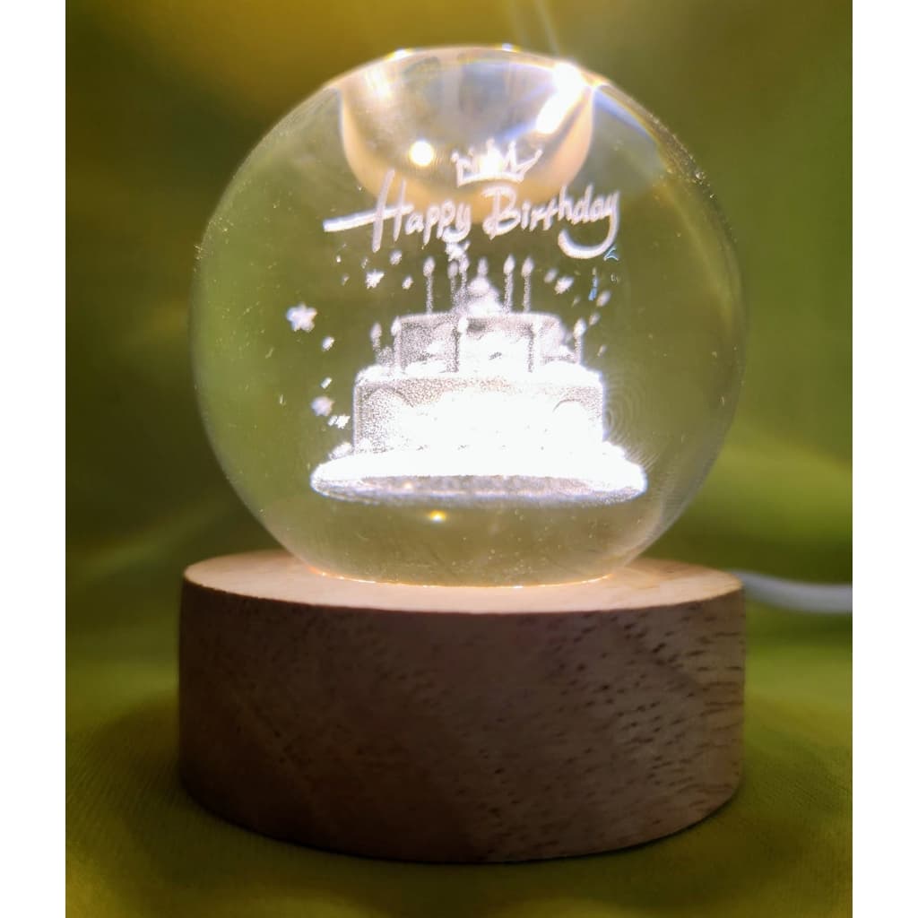 *LUMINARIA BOLA DE CRISTAL 3D*